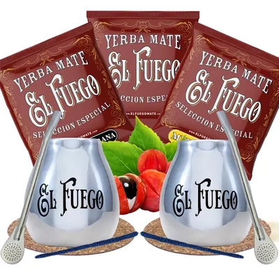 Yerba Mate Set für Paare El Fuego THE BEST