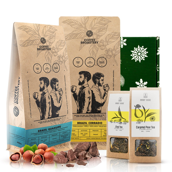 Geschenkset mit Coffee Broastery Kaffee und Mary Rose Tee