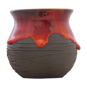 Mate Becher aus keramik ARCILLA rot 