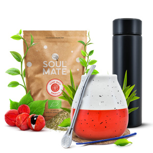 Mate Tee Set Soul Mate Energia 500g + Thermoskanne