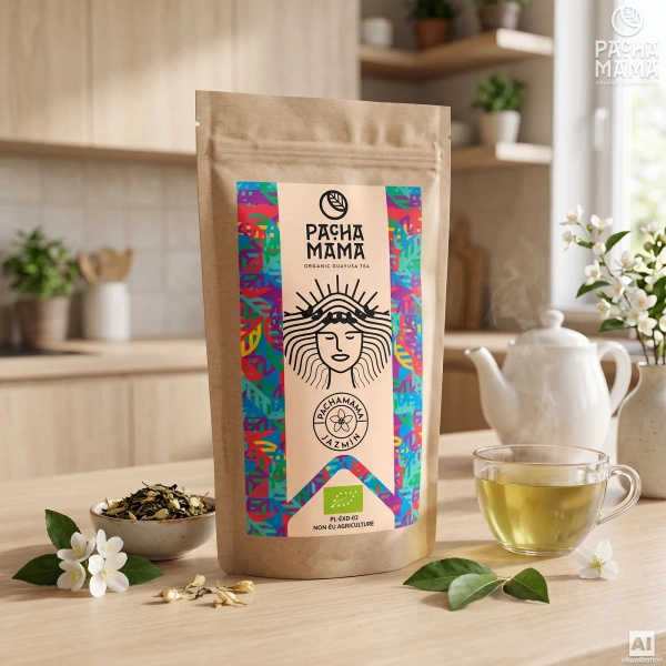 Set Guayusa Pachamama Jazmín 100g + Kalebasse + Bombilla