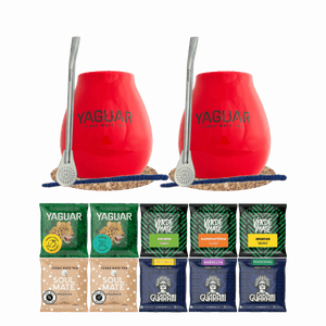 Mate Tee Set 10x50g 2x Kalebasse + 2x Bombilla
