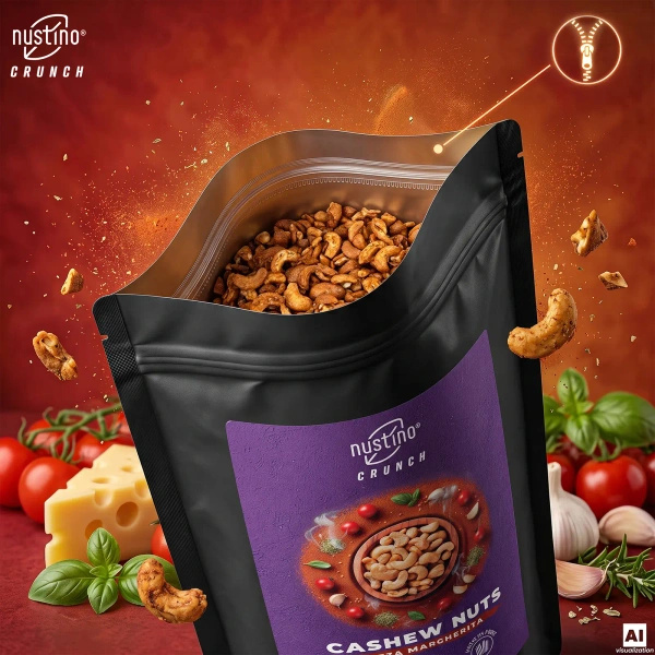 Nustino Crunch – Geröstete Cashewkerne – Pizza Margherita 200 g