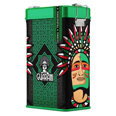 Yerbera – Metalldose + Guarani Elaborada con Palo Tradicional 0,5 kg
