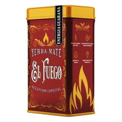 Yerbera – Metalldose + El Fuego Energia Guarana 0,5 kg