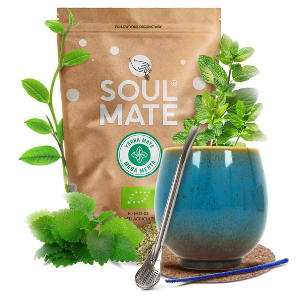 Mate Tee Set Soul Mate 500g 0,5kg Kalebasse + Bombilla