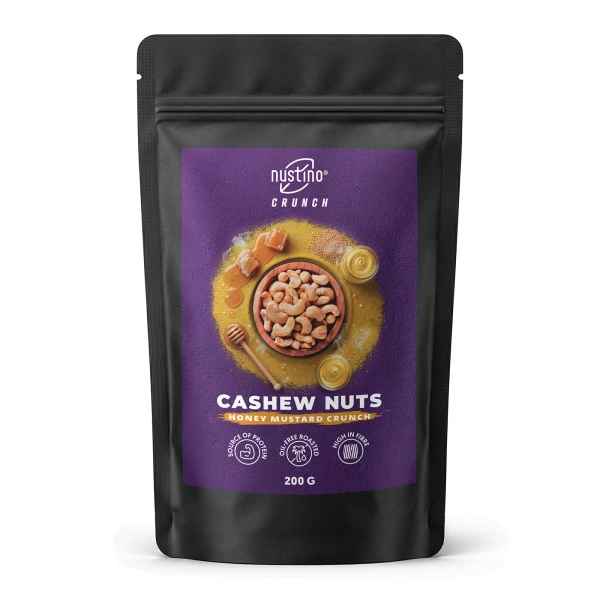 Nustino Crunch – Geröstete Cashewkerne – Honey Mustard Crunch 200 g