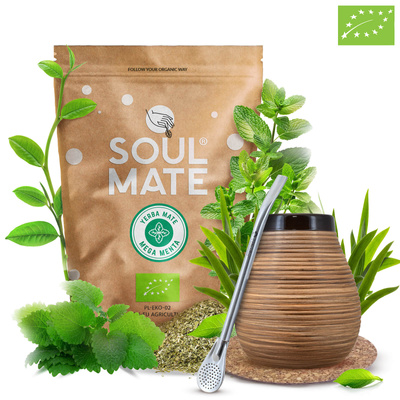 Mate Tee Set Soul Mate 500g 0,5kg Kalebasse + Bombilla