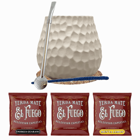 Yerba mate set El Fuego 3x50g