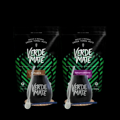 Yerba Verde Mate Katuava Temperamento 1kg Set für zwei Personen