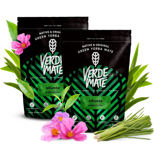 Yerba Verde Mate Green SILUETA  1kg  despalada FIT