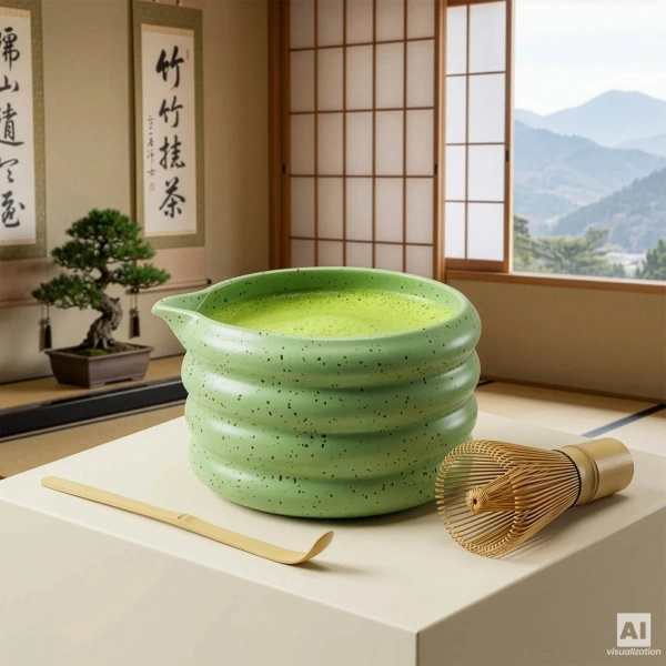 Matcha-Tee-Aufbrühset: Matcha 100g + Zubehör