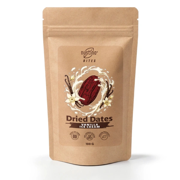 Nustino Bites – Getrocknete Datteln – Vanilla Ice Cream 100 g