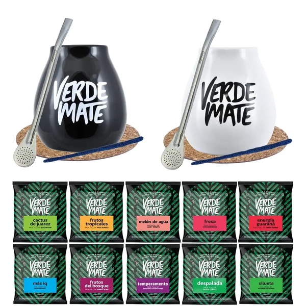 Set für Paare Mate Tee Matero Bombilla 10x50g