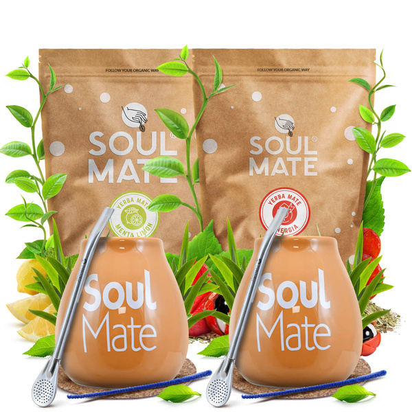 Set Yerba Soul Mate Bombilla Mate Becher für zwei Personen