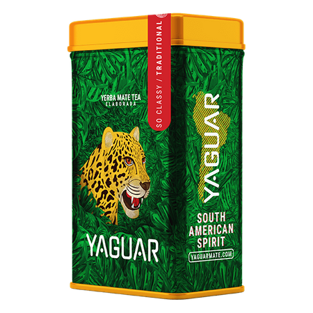 Yerbera – Metalldose + Yaguar Elaborada con Palo 0,5 kg