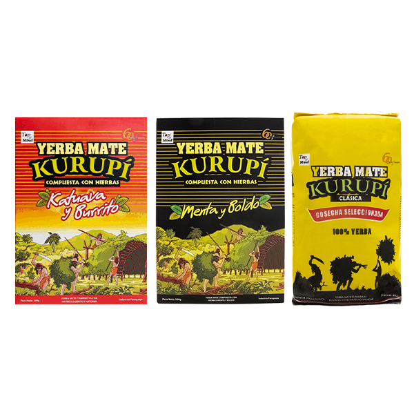 Mate-Tee-Set Kurupi 3x500g