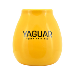 Yaguar Keramik Mate Becher 350 ml - Gelb