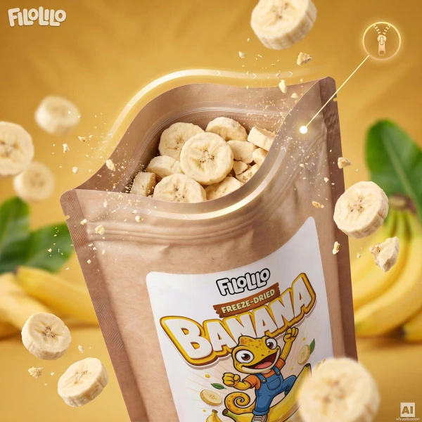 FiloLilo – Gefriergetrocknete Bananen (Scheiben) 100 g
