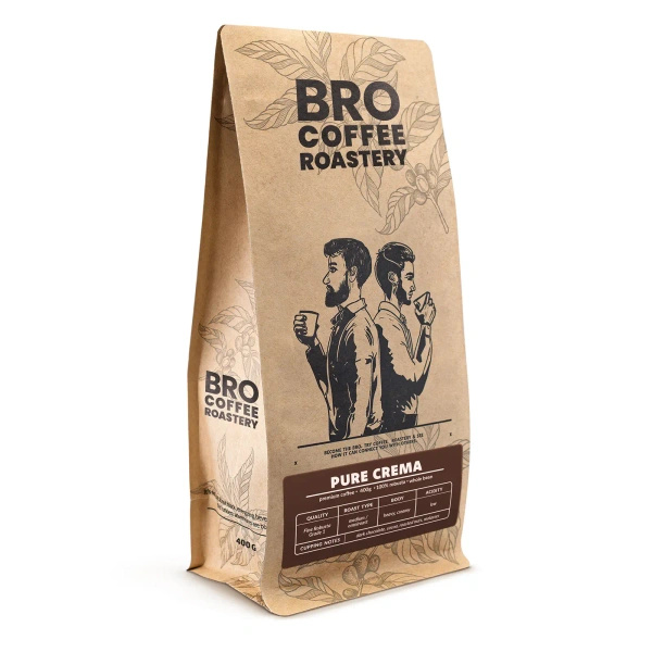 Bro Coffee Roastery – Bohnenkaffee Pure Crema 400 g