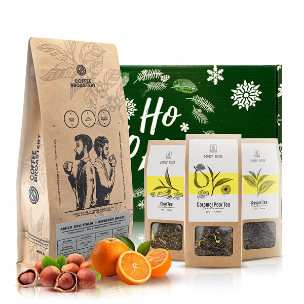 Geschenkset mit Coffee Broastery Kaffee und Mary Rose Tee