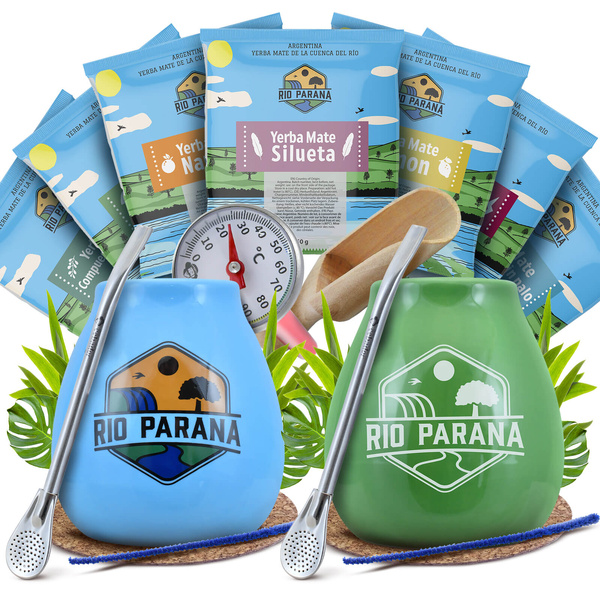 Rio Parana Mate Tee Starter Set für Paar Zubehör