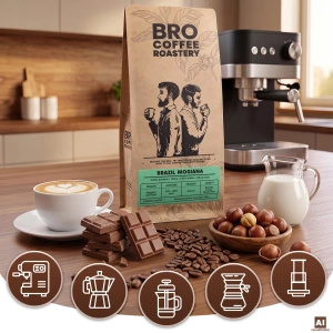 Bro Coffee Roastery – Bohnenkaffee Brazil Mogiana Premium 1 kg