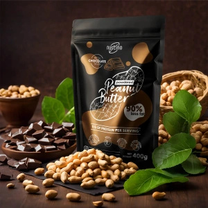 Nustino – Erdnussbutter in Pulverform – Chocolate (ohne Zuckerzusatz) 400 g