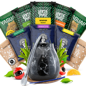 Mate Tee Starter Set Kalebasse Bombilla 10x50g