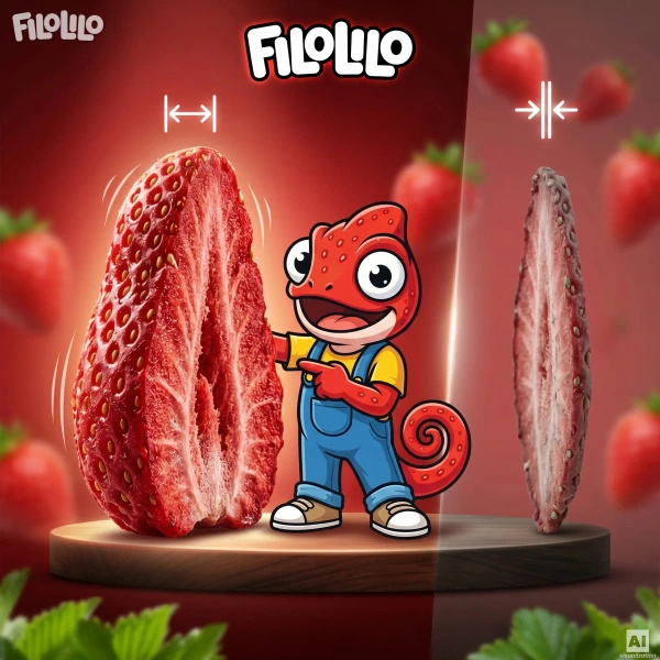 FiloLilo – Gefriergetrocknete Erdbeerscheiben 100 g