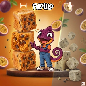 FiloLilo – Gefriergetrocknete Maracuja (Würfel) 100 g