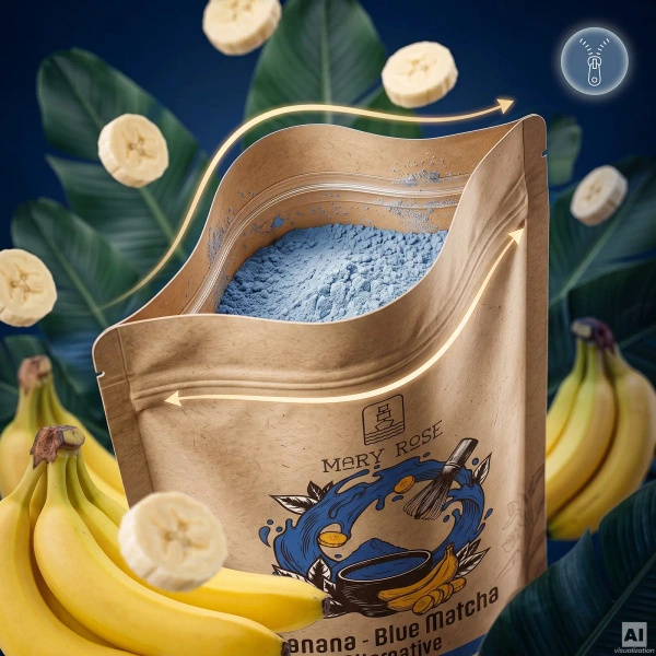 Mary Rose – Blue Matcha Alternative – Banane (Pulver) 50 g