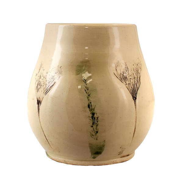 Keramische Mate Becher Flora Brown 300 ml – Crater-Serie