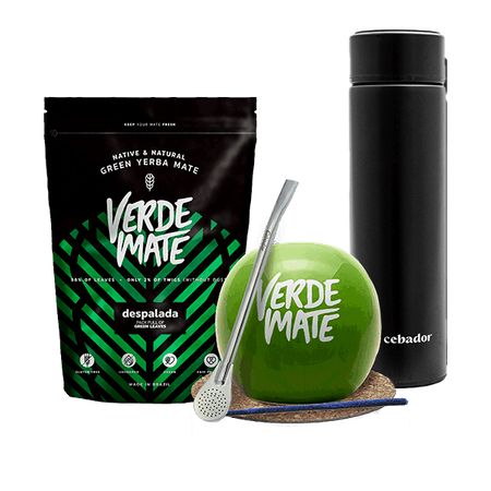 Set Yerba Verde Mate Green Mate Becher Thermosflasche 0,5kg