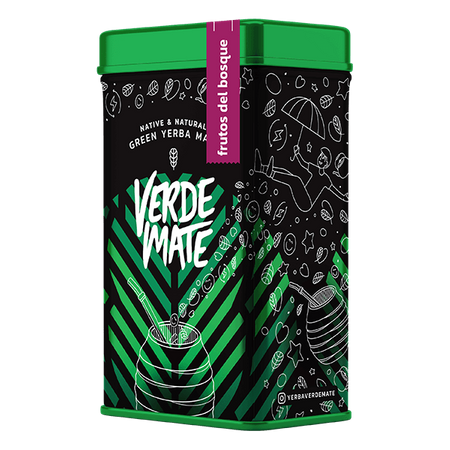 Yerbera – Metalldose + Verde Mate Green Frutos del Bosque 0,5 kg