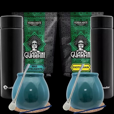 Mate Tee Set für zwei + Thermoskanne