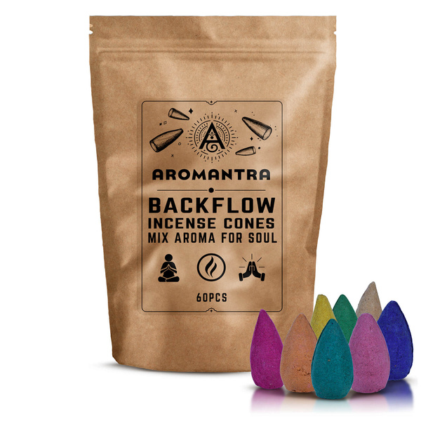 Rückfluss-Räucherkegel MIX (60 Stück)
