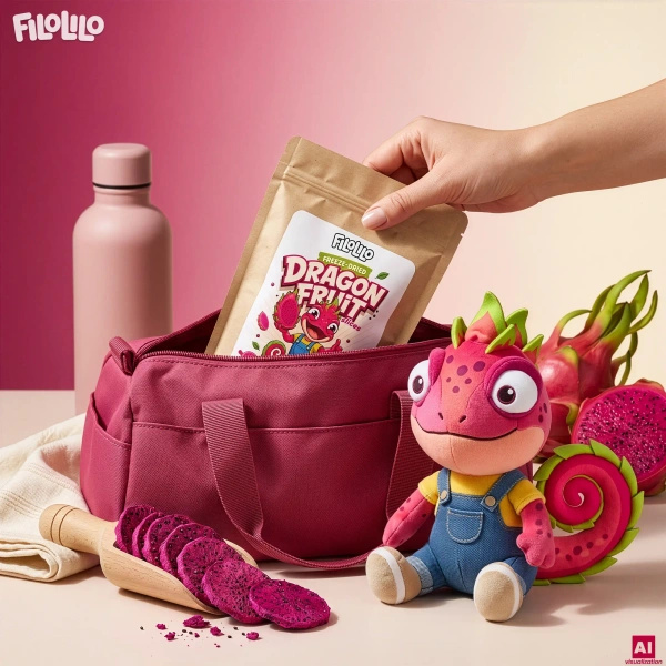 FiloLilo – Gefriergetrocknete Drachenfrucht (Scheiben) 20 g