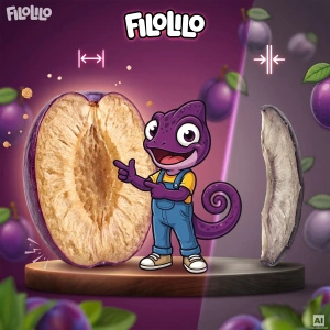 FiloLilo – Gefriergetrocknete Pflaumen (Hälften) 100 g