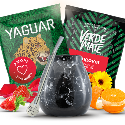 Yerba Mate Grüner Matero Bombilla Zubehör Set