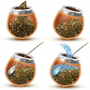 Analoges Thermometer + yerba mate 50g 