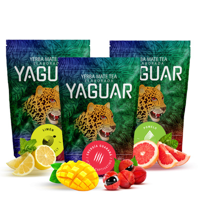 Yerba Mate Yaguar 3x500g verschiedene