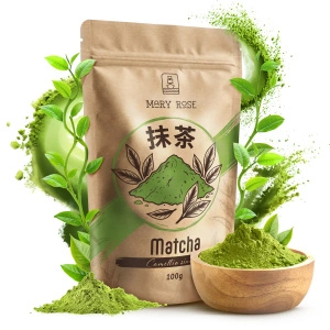 Matcha-Tee-Aufbrühset: Matcha 100g + Zubehör