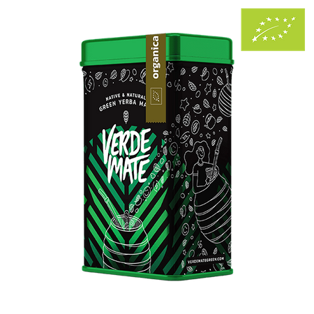Yerbera – Metalldose + Verde Mate Green Organica 0,5 kg