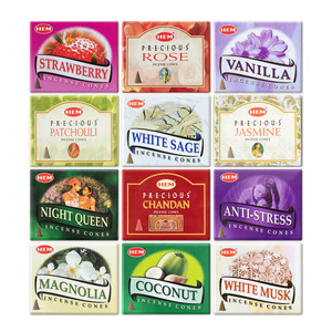 HEM Räucherkegel – Mischung aus 12 Düften