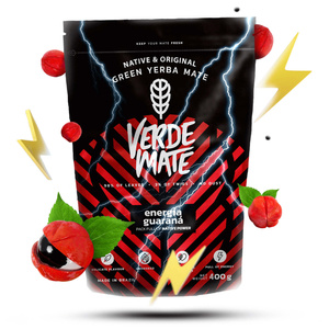 Geschenkset Mate Tee: Verde Mate Energía Guaraná 0,4kg + Yerbomos X + Kalebasse + Bombilla