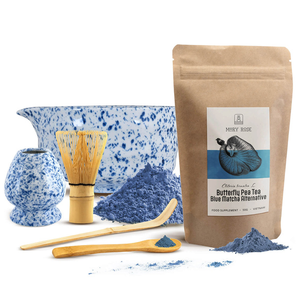 Set zur Zubereitung von Blue Matcha