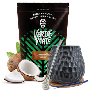 Mate Tee Set Verde Mate 500g 0,5kg Kalebasse + Bombilla