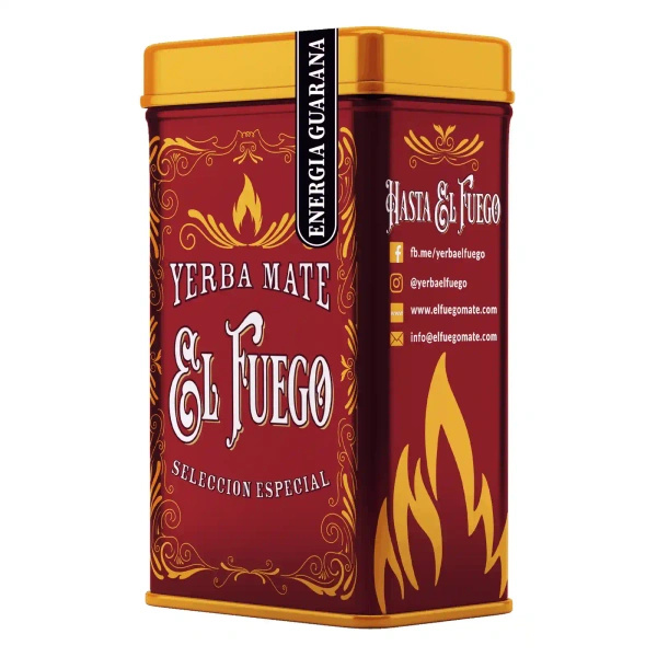 Yerbera – Metalldose + El Fuego Energia Guarana 0,5 kg