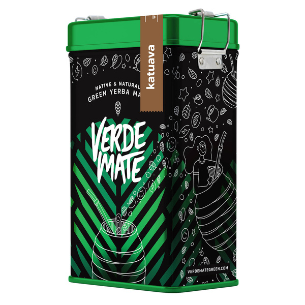Yerbera – Metalldose + Verde Mate Green Katuava 0,5 kg